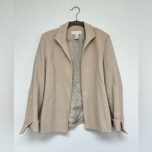Vintage Marshall Fields Tan 100% cotton Blazer women’s size 12